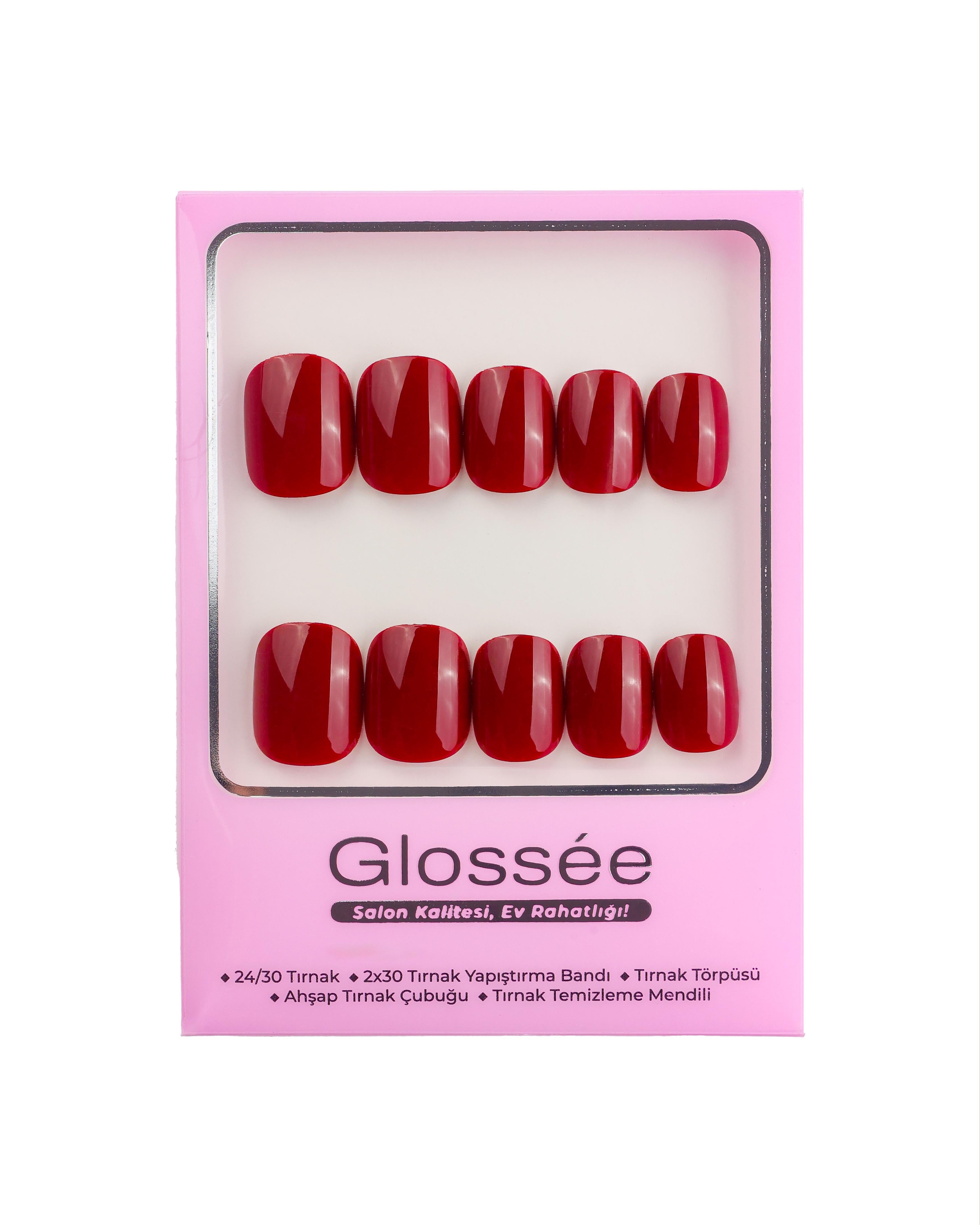 Red Temptation - XS Squoval - 30 Adet Takma Tırnak