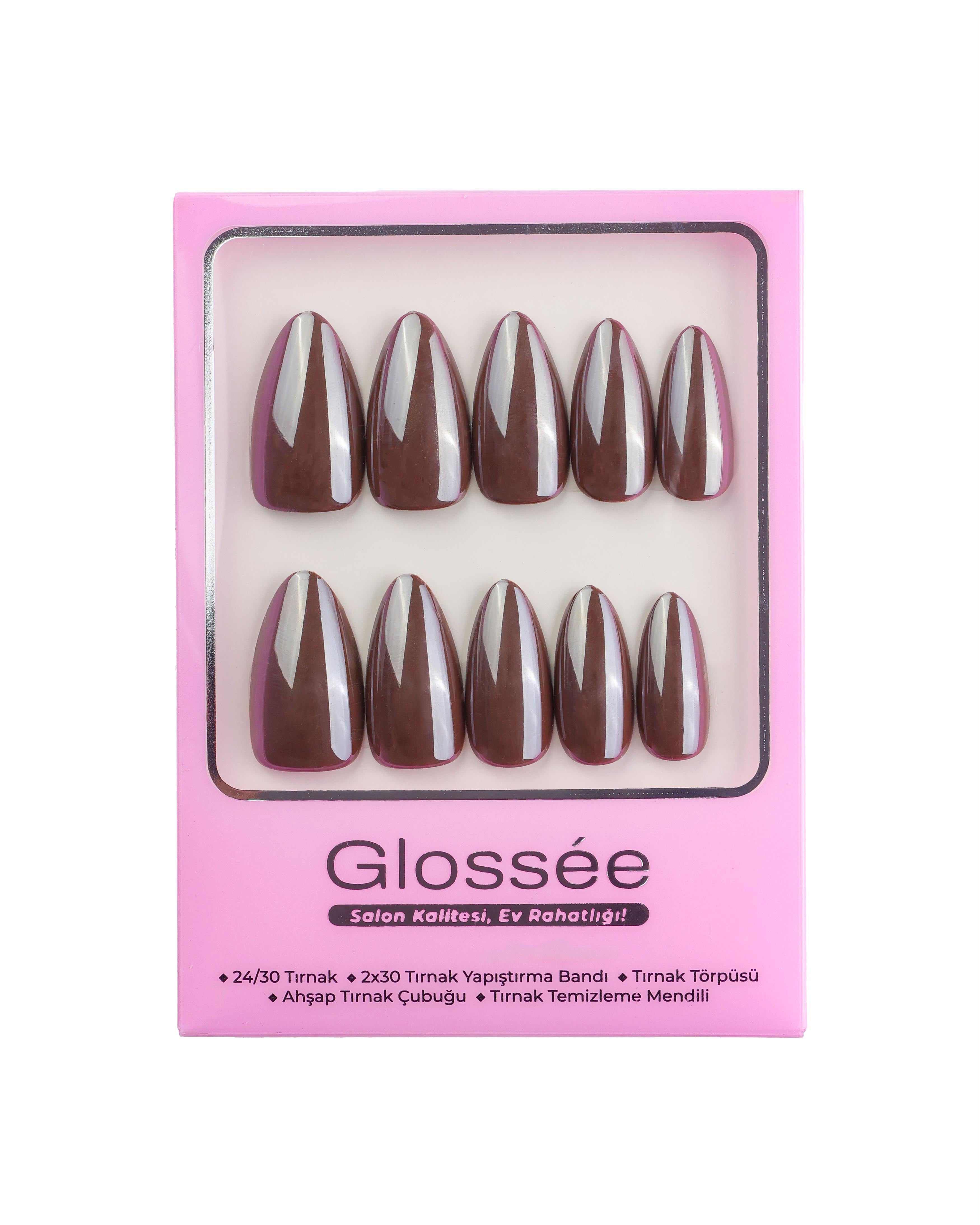 Mocha Muse - Medium Almond - 30 Adet Takma Tırnak