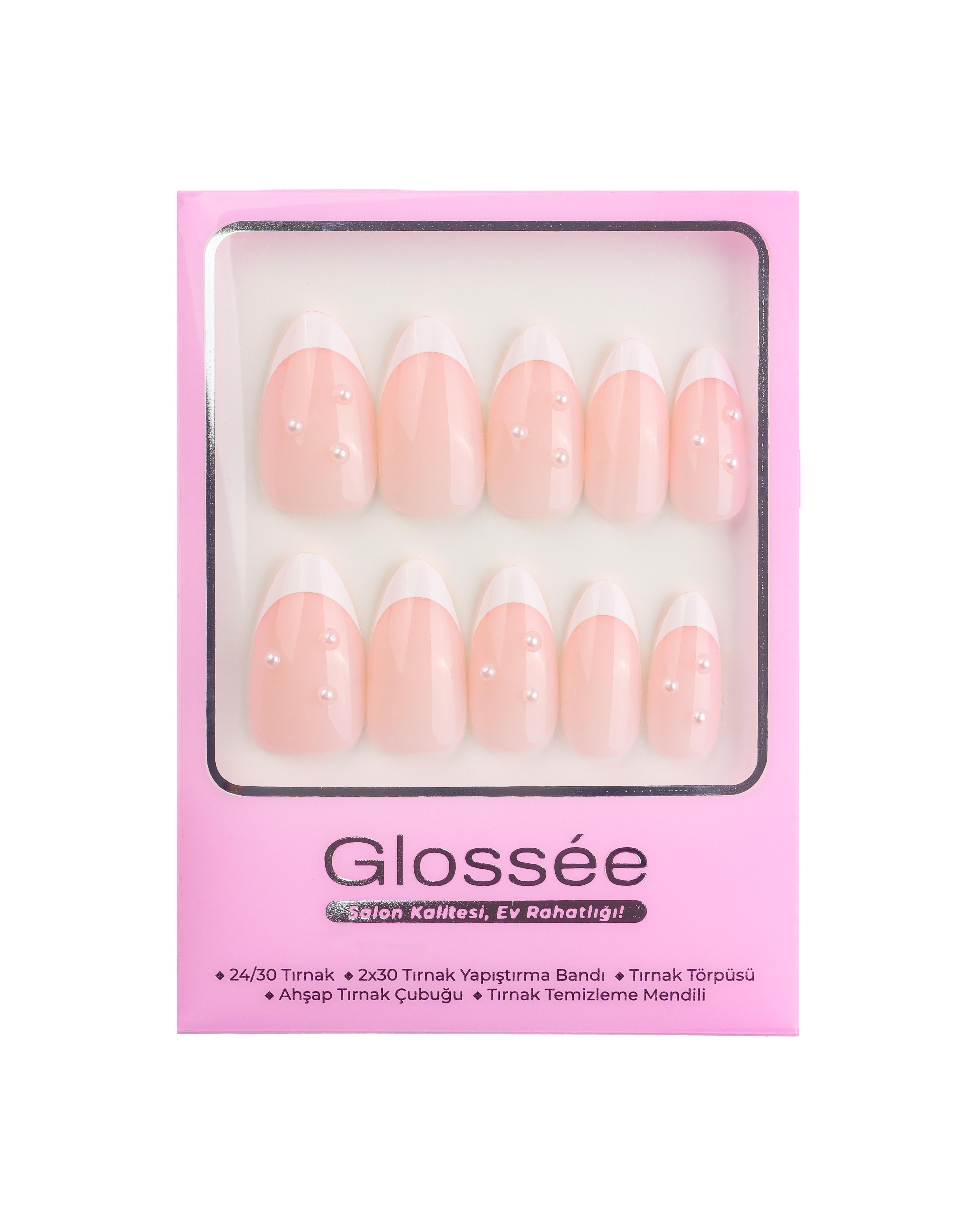 Pearl Kiss - Medium Almond - 30 Adet Takma Tırnak