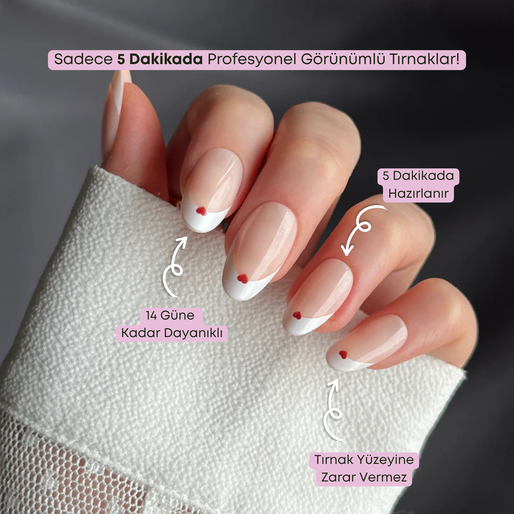 Sweet Touch - Medium Oval - 30 Adet Takma Tırnak