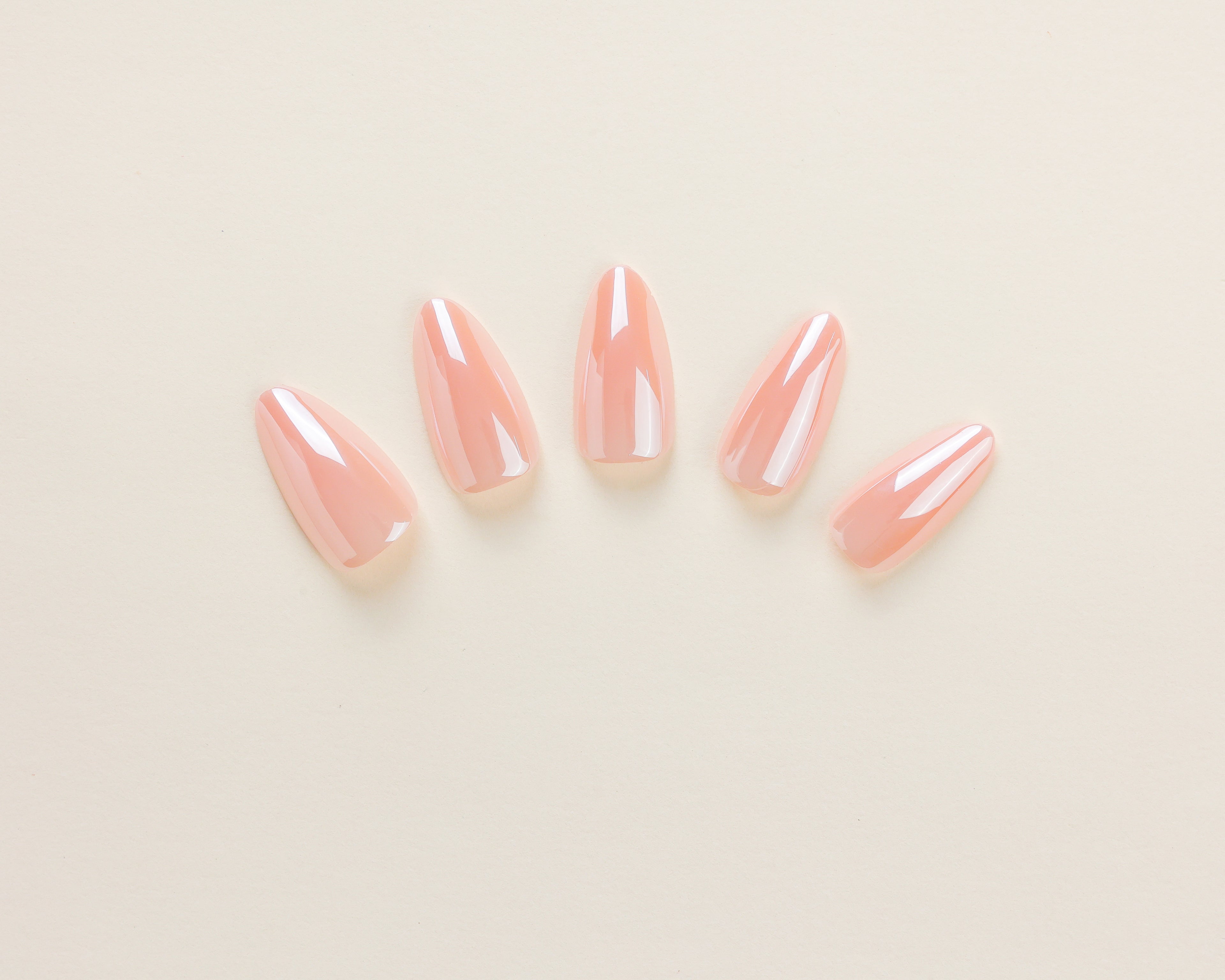 Satin Nude - Medium Almond - 30 Adet Takma Tırnak