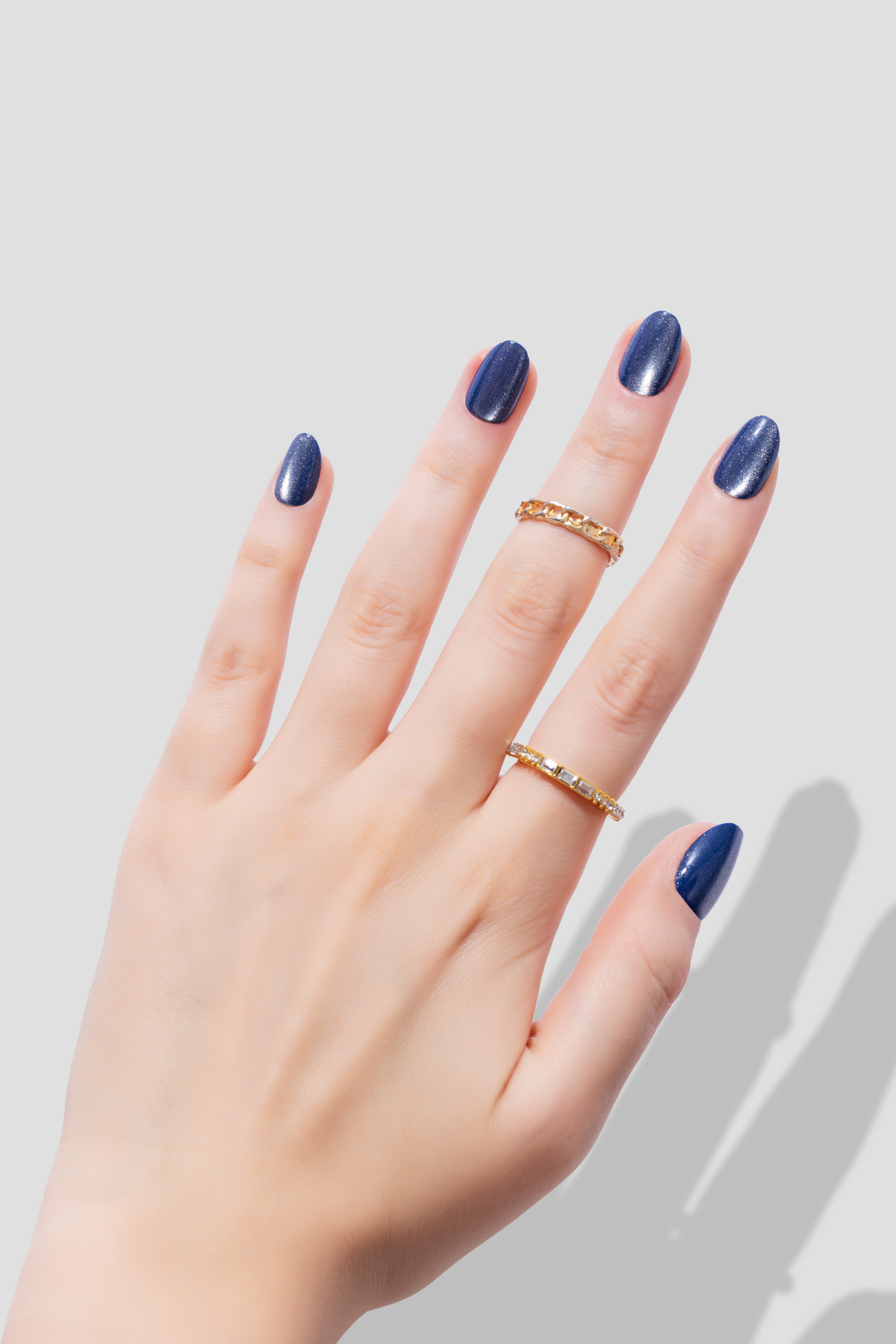 Cosmic Navy - Short Oval - 30 Adet Takma Tırnak