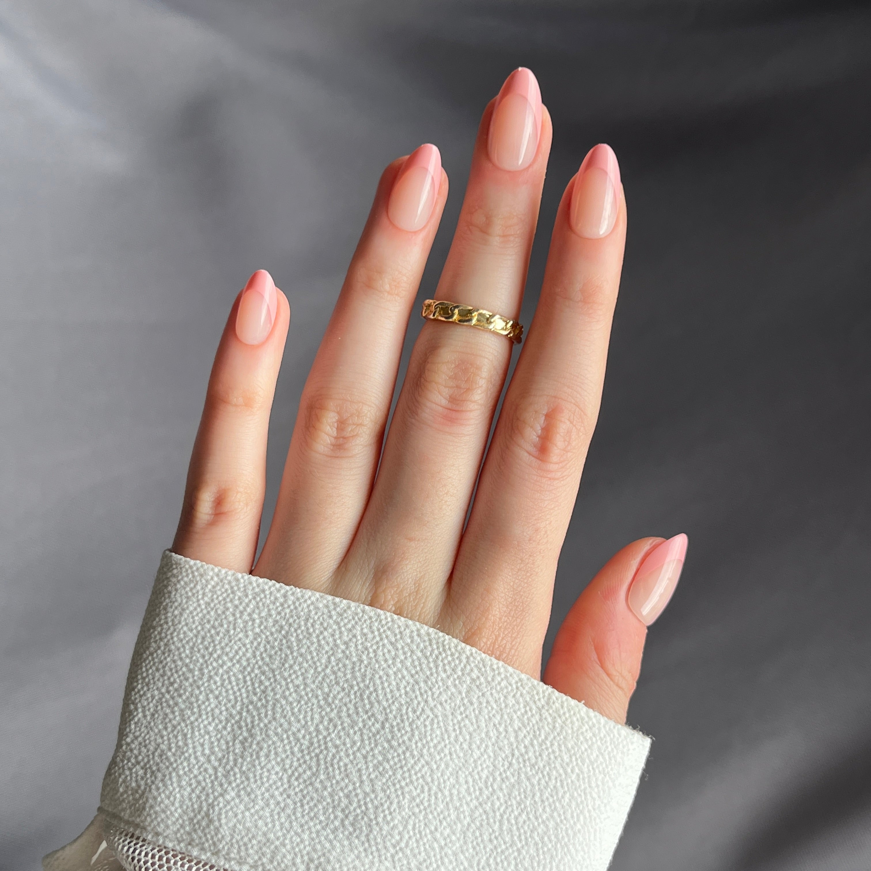 Rosy French - Short Almond - 30 Adet Takma Tırnak