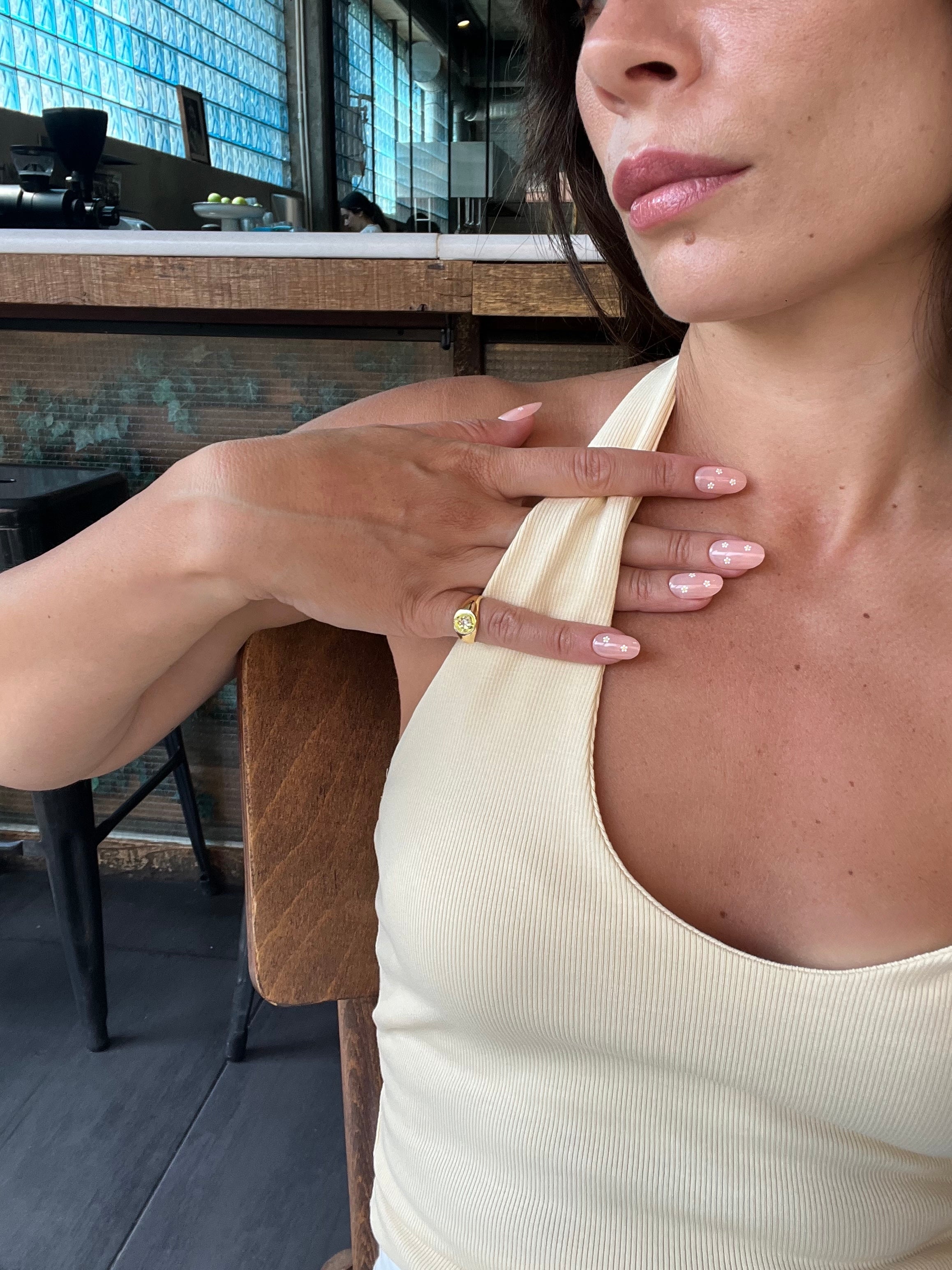 Daisy Dream - Short Oval - 30 Adet Takma Tırnak