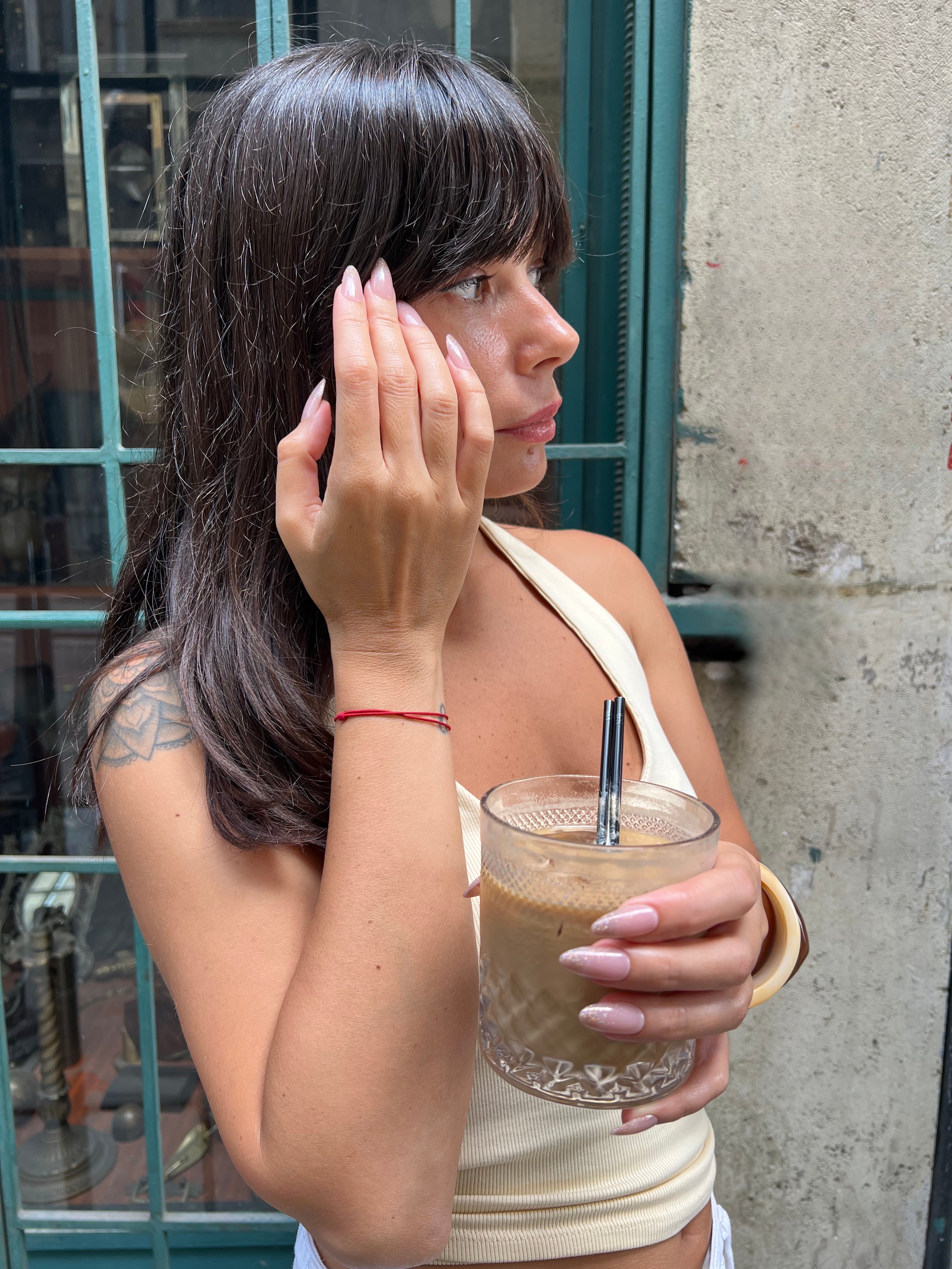 Glitter Dust - Medium Almond - 30 Adet Takma Tırnak