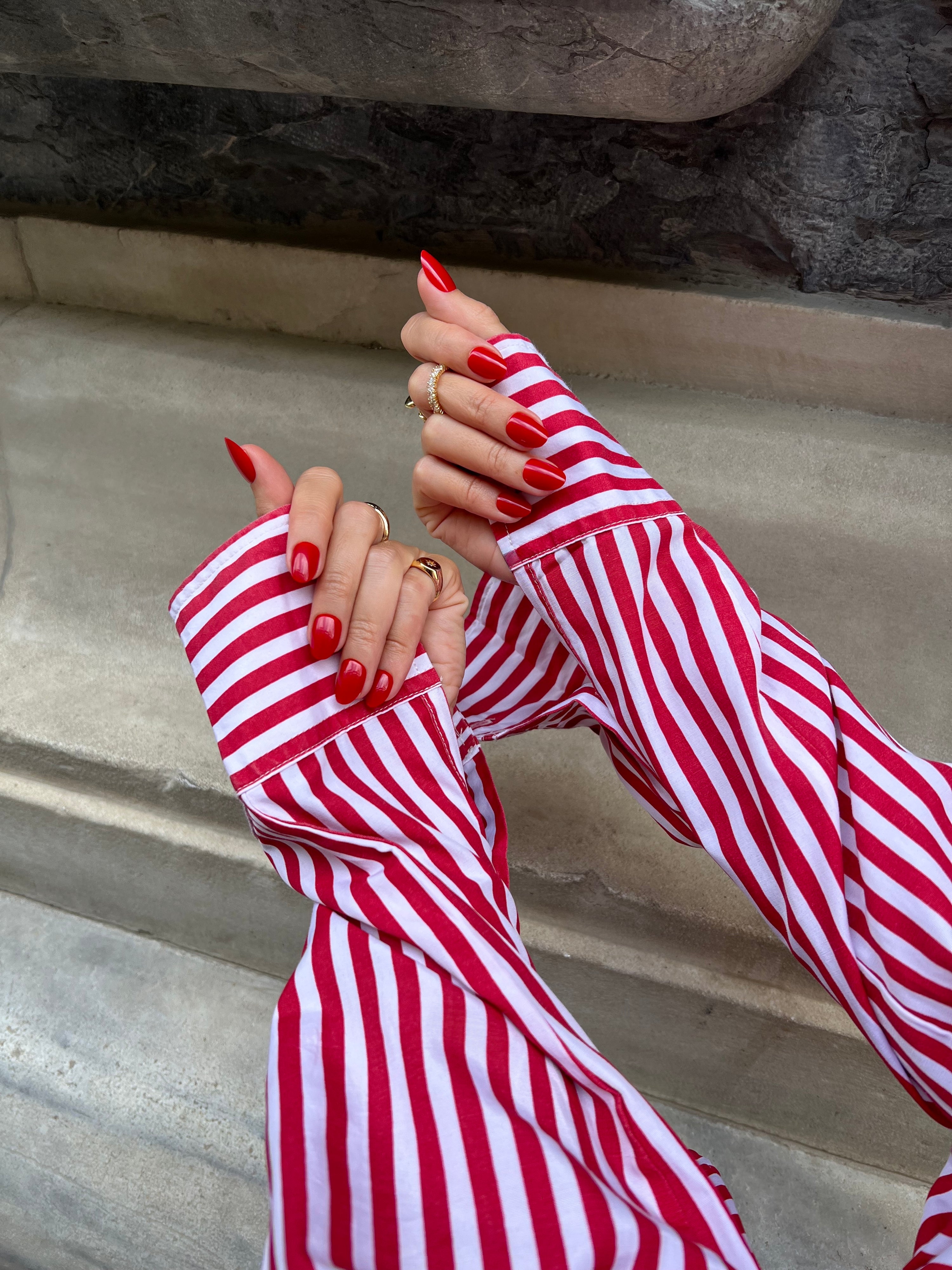 Scarlet Flame - Short Oval - 30 Adet Takma Tırnak