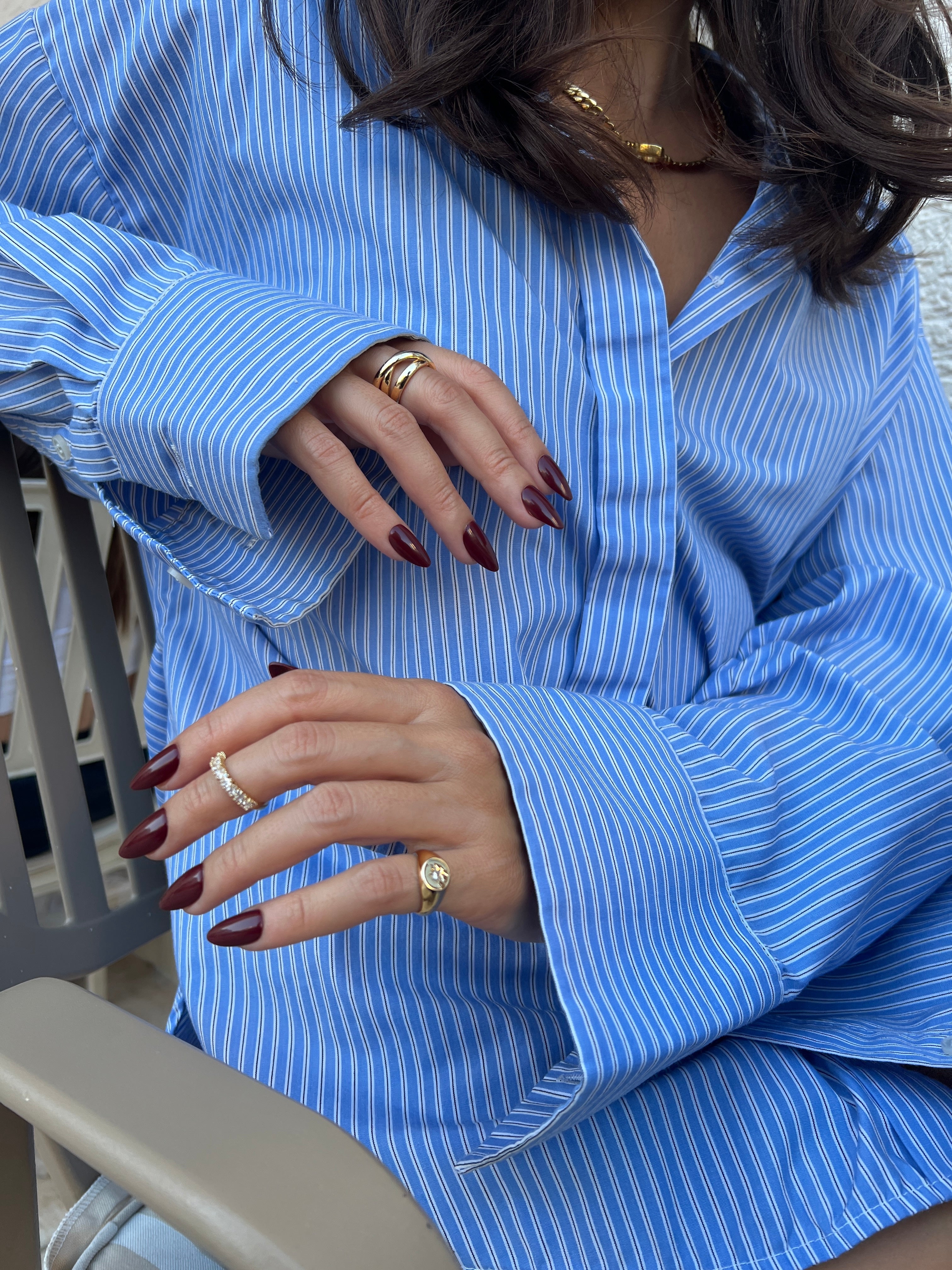 Bordeaux Grace - Short Almond - 30 Adet Takma Tırnak