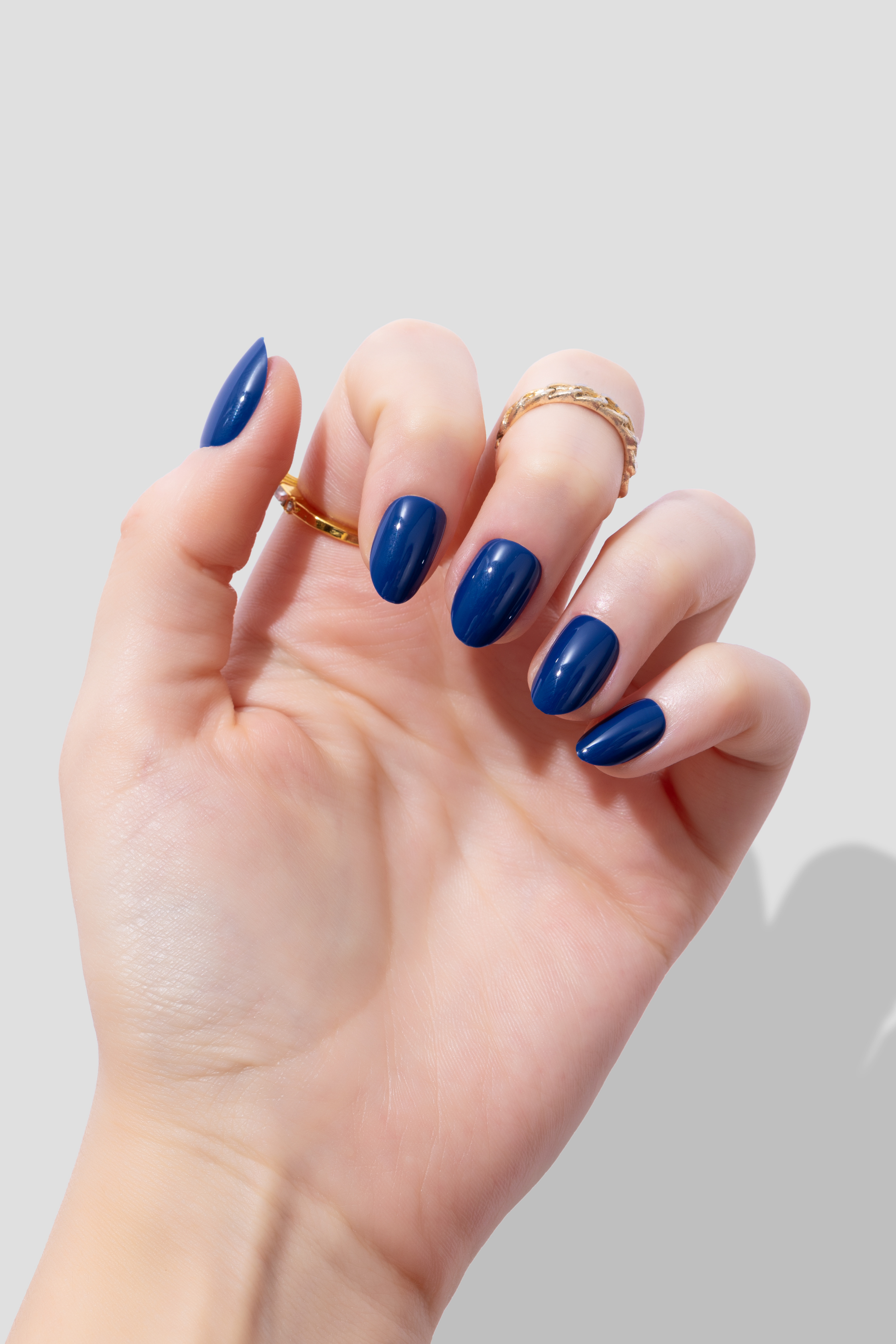 Indigo Stone - Short Oval - 30 Adet Takma Tırnak