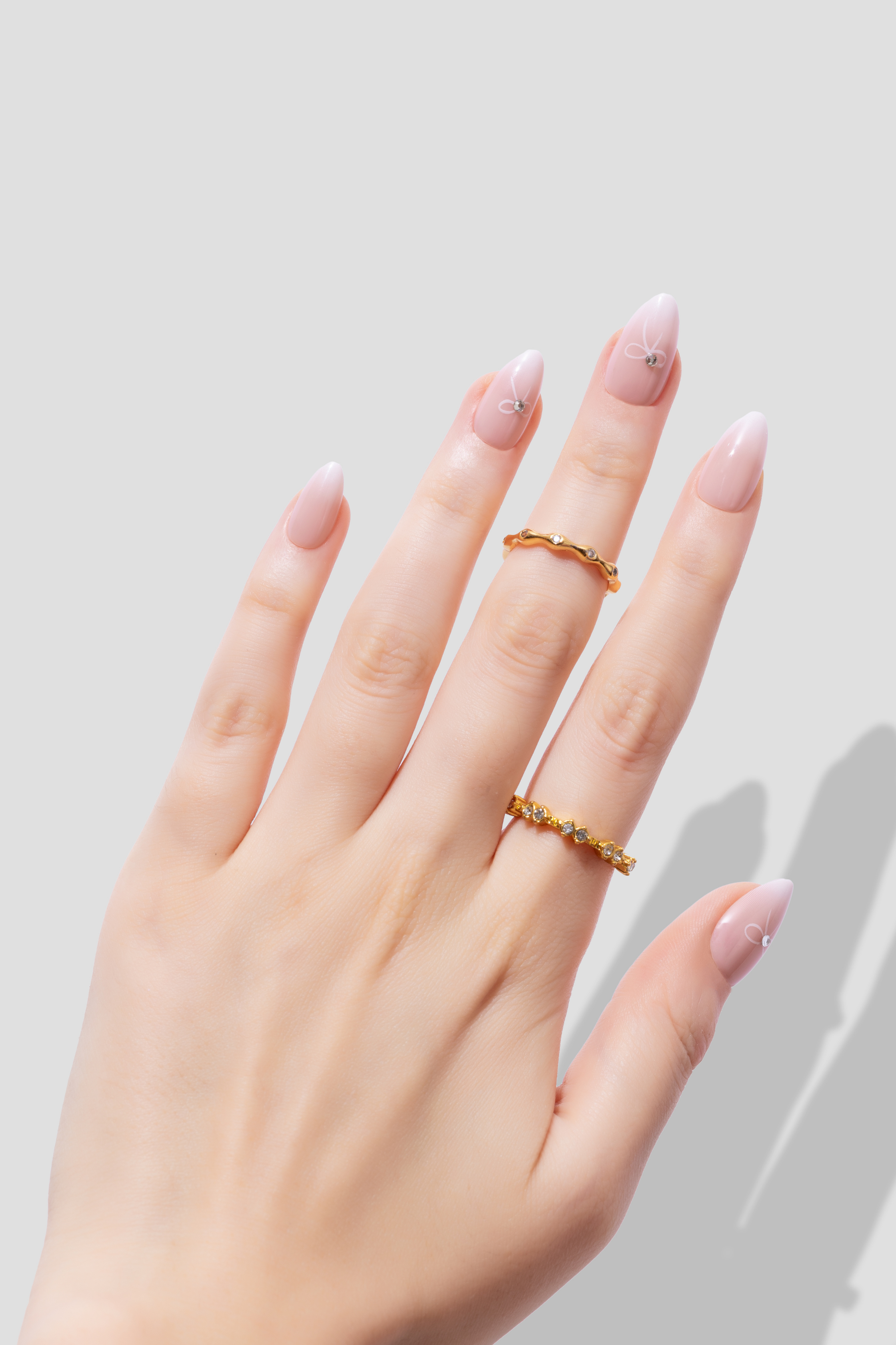 Pearl Bow - Short Almond - 30 Adet Takma Tırnak