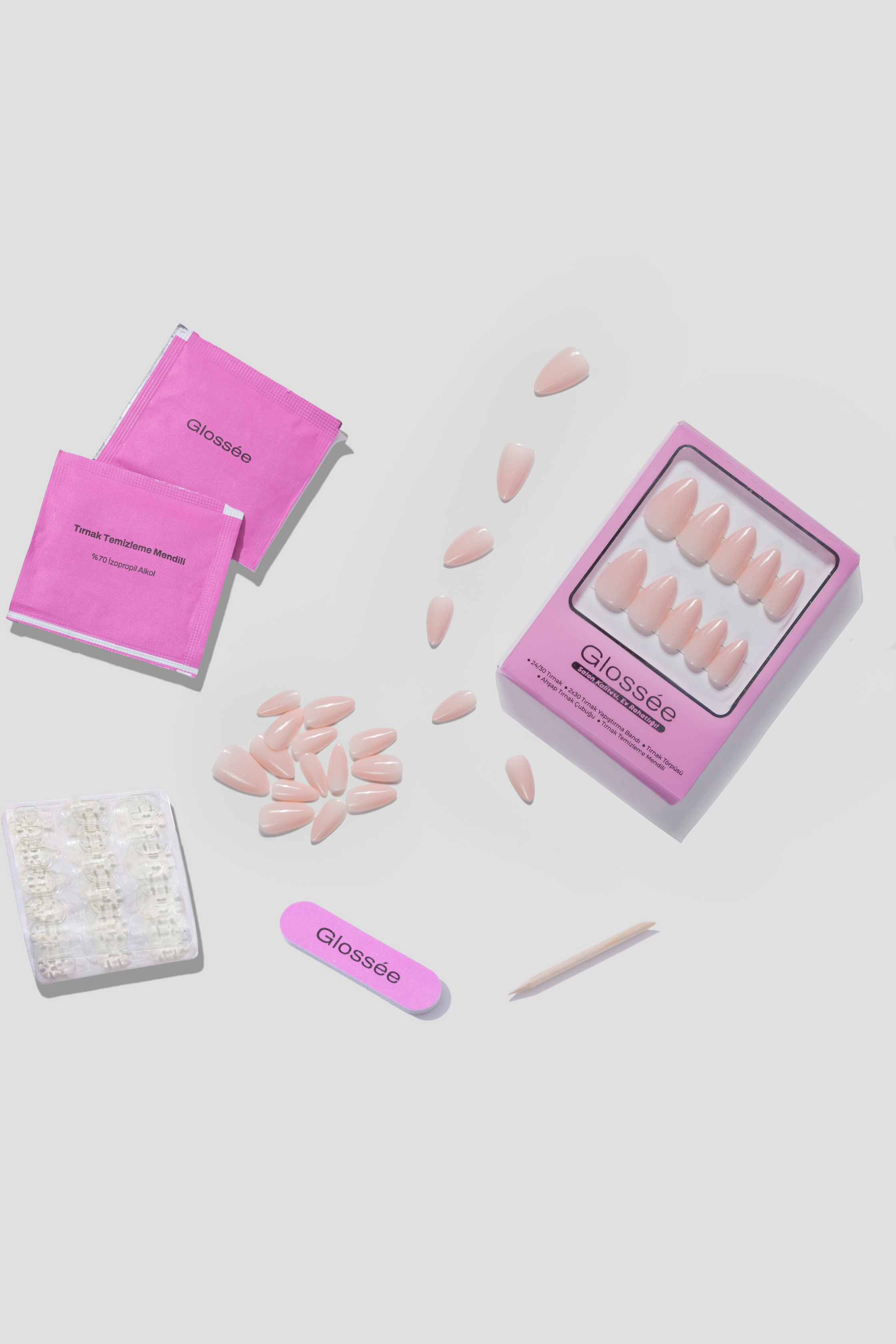 Pure Petal - Short Almond - 30 Adet Takma Tırnak