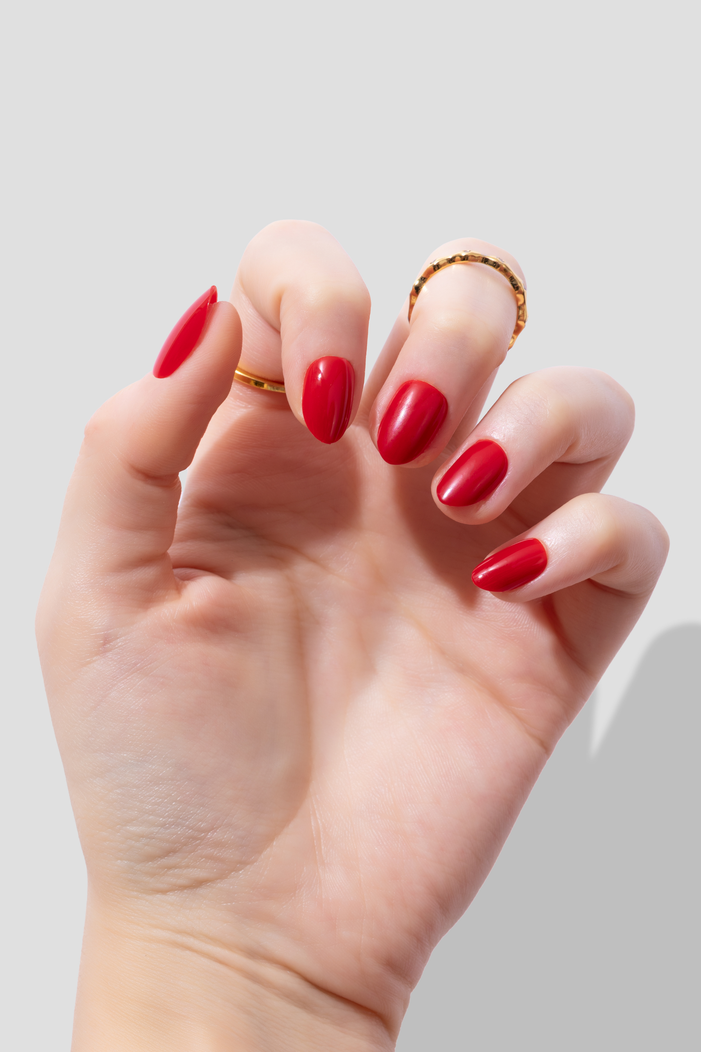 Scarlet Flame - Short Oval - 30 Adet Takma Tırnak