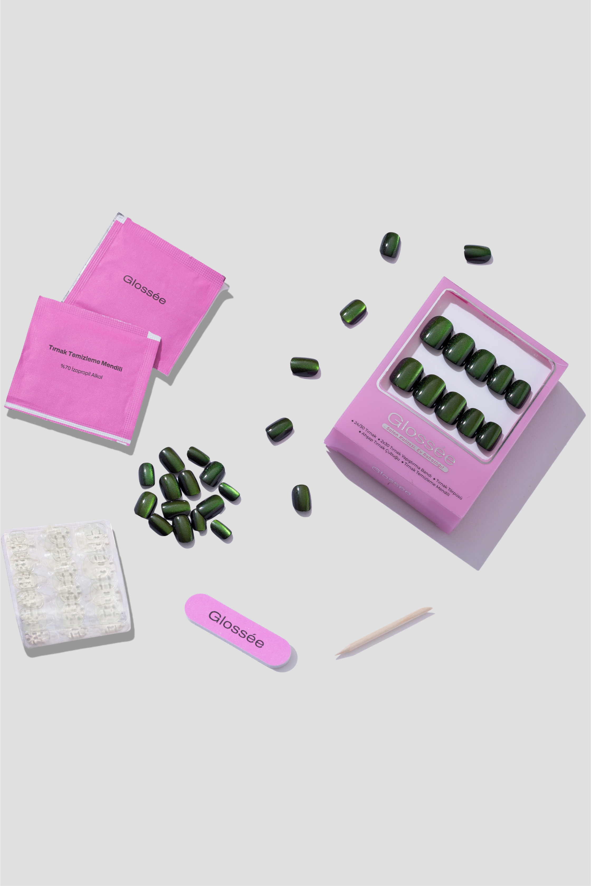 Witch Forest Cat Eye - XS Squoval - 30 Adet Takma Tırnak