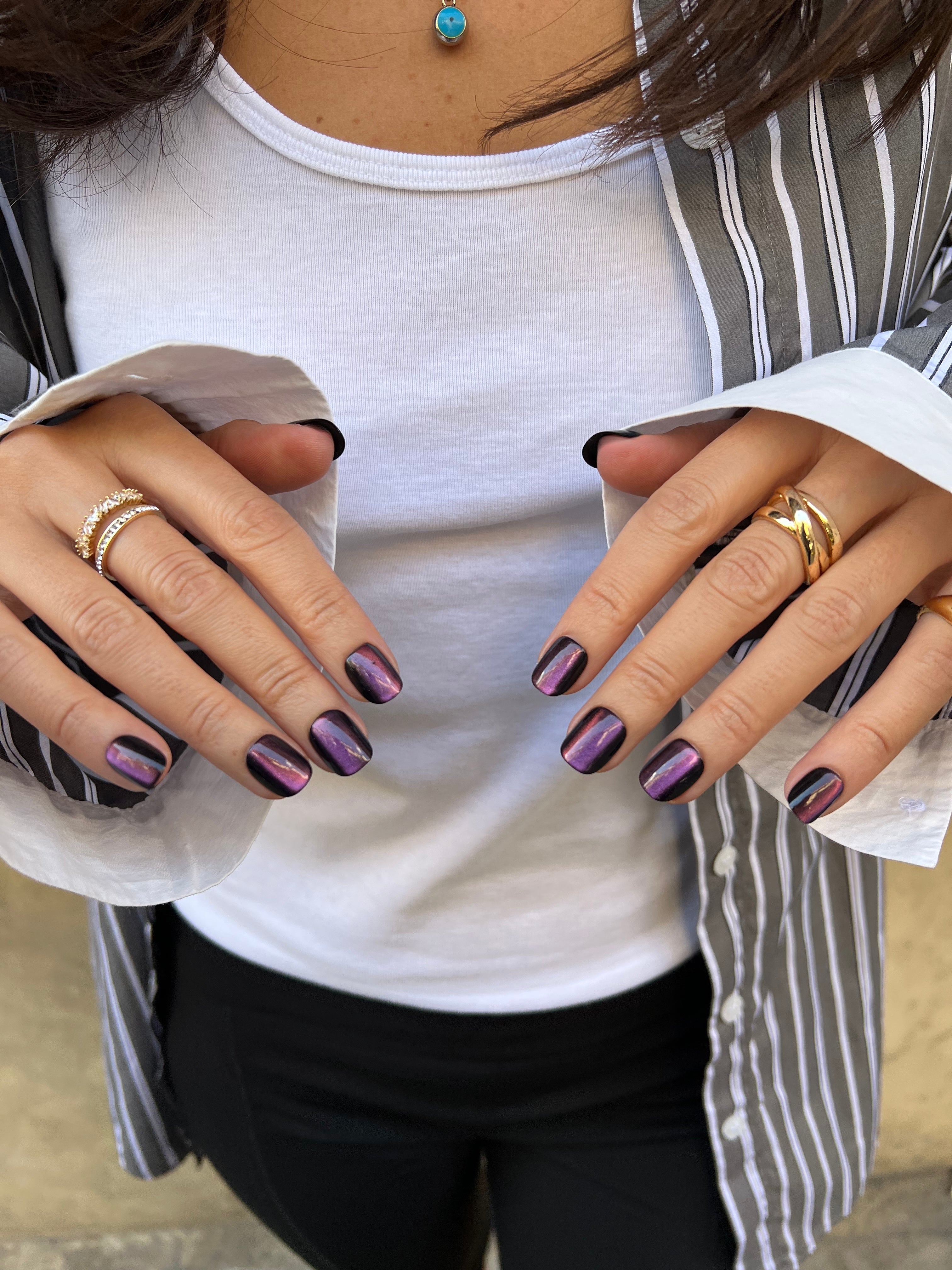 Amethyst Glow - XS-Squoval - 30 Adet Takma Tırnak