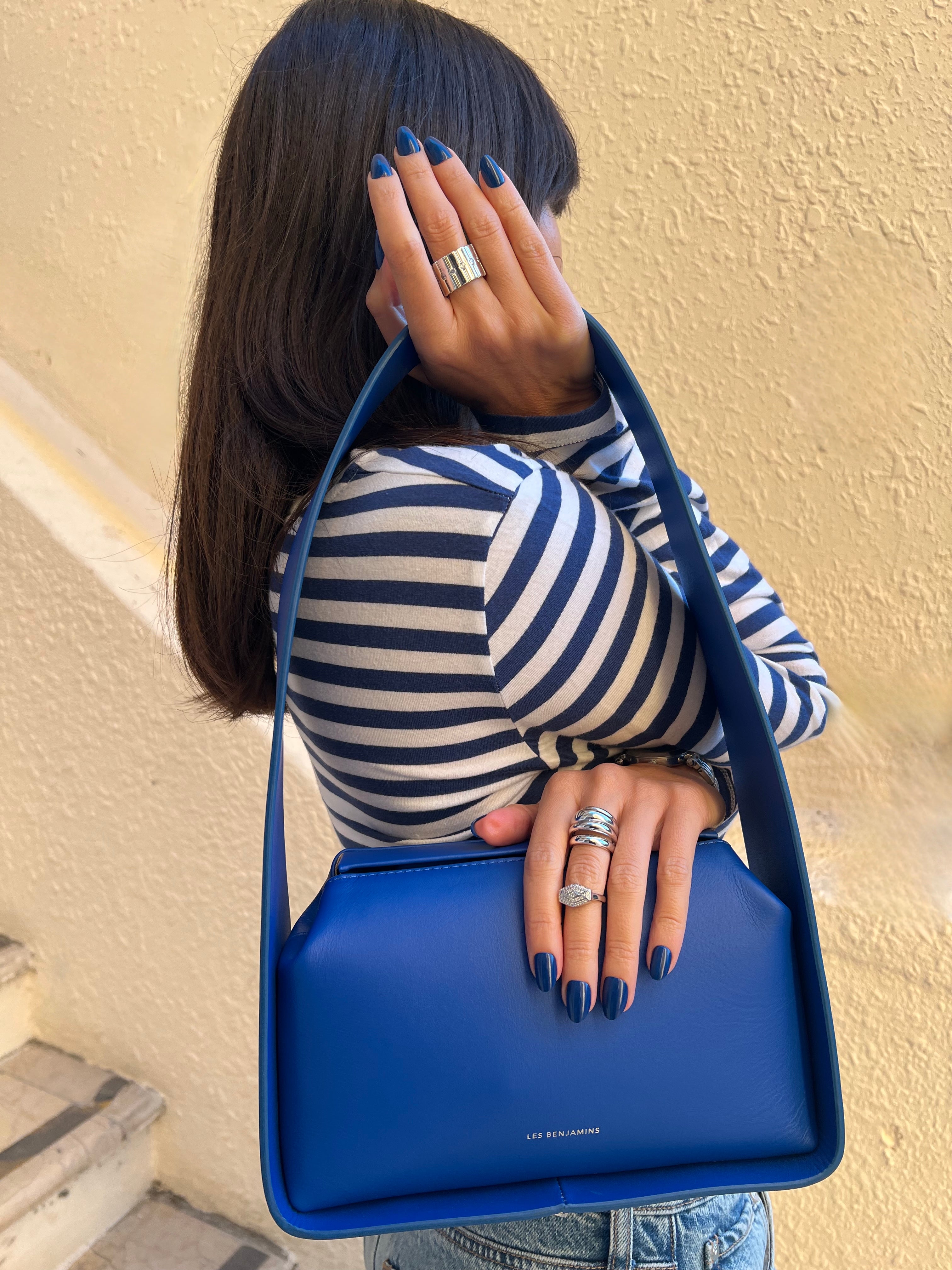 Indigo Stone - Short Oval - 30 Adet Takma Tırnak