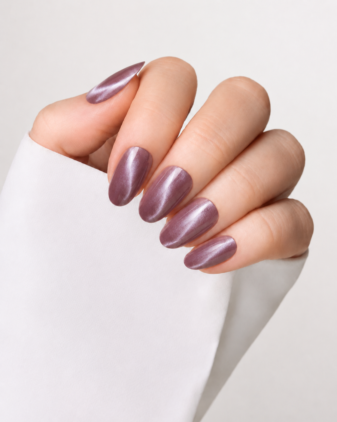 Velvet Mauve - Short Oval - 30 Adet Takma Tırnak