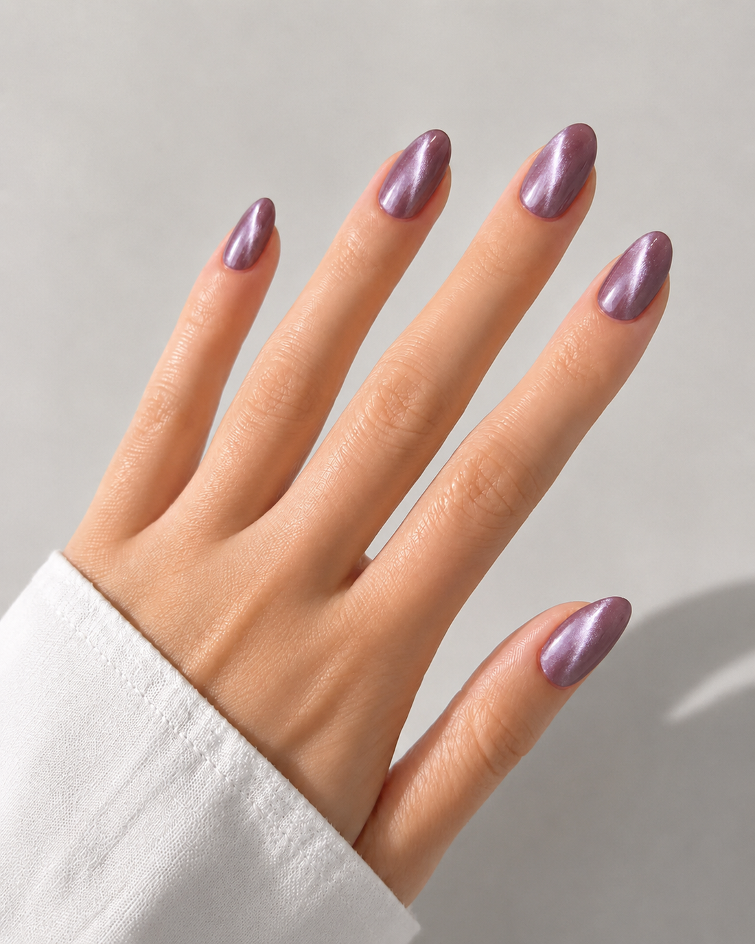 Velvet Mauve - Short Oval - 30 Adet Takma Tırnak
