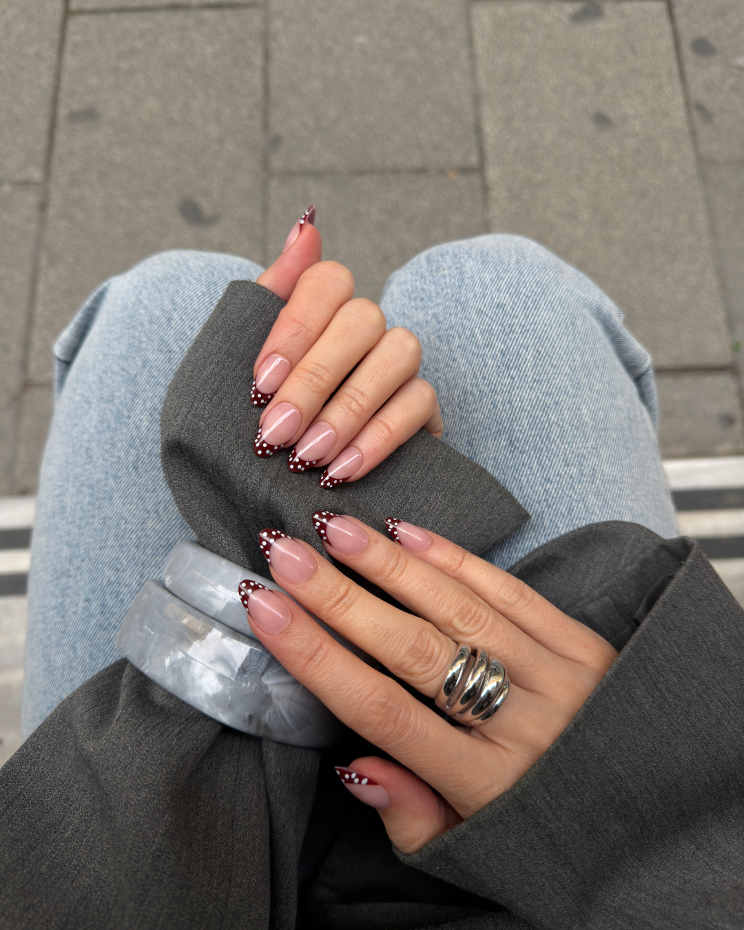 Polka French - Short Almond - 30 Adet Takma Tırnak