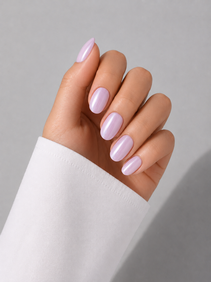 Silk Lavender - Short Oval - 30 Adet Takma Tırnak