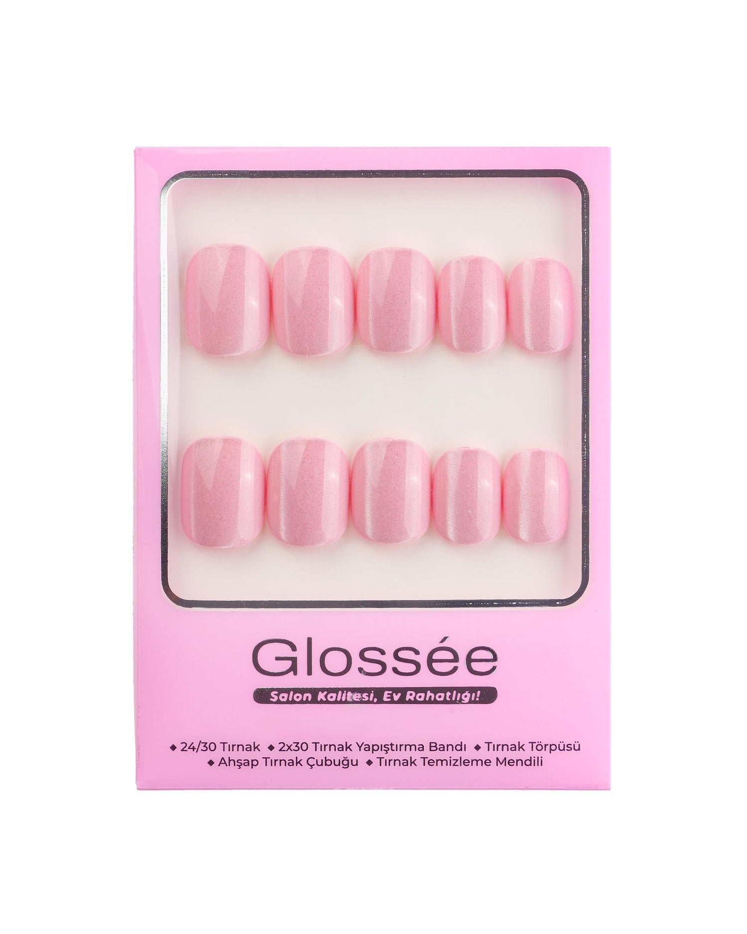Pink Éclat - XS Squoval - 30 Adet Takma Tırnak
