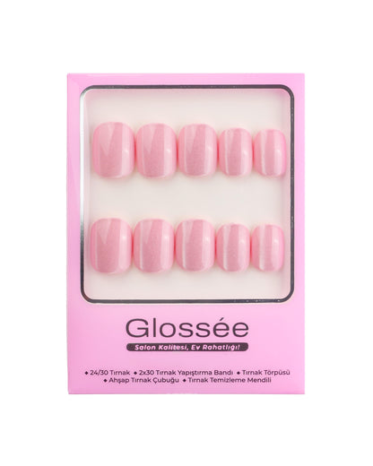 Pink Éclat - XS Squoval - 30 Adet Takma Tırnak