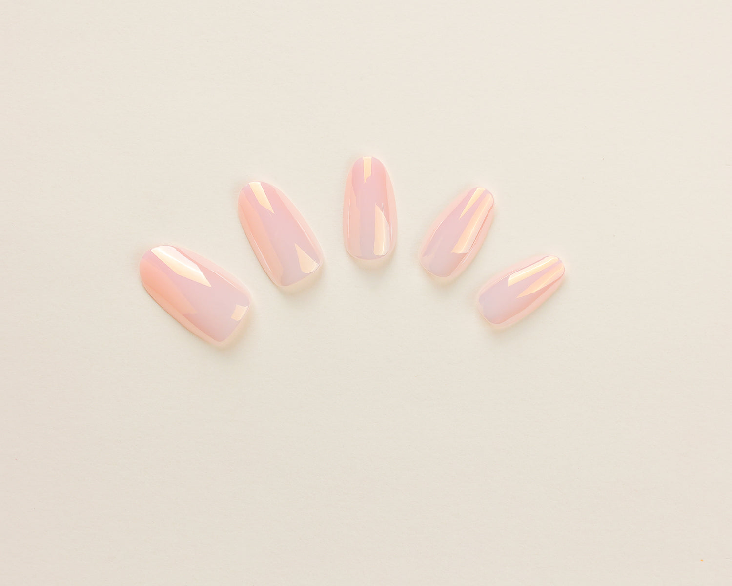 Glow Nude-Medium Oval - 30 Adet Takma Tırnak