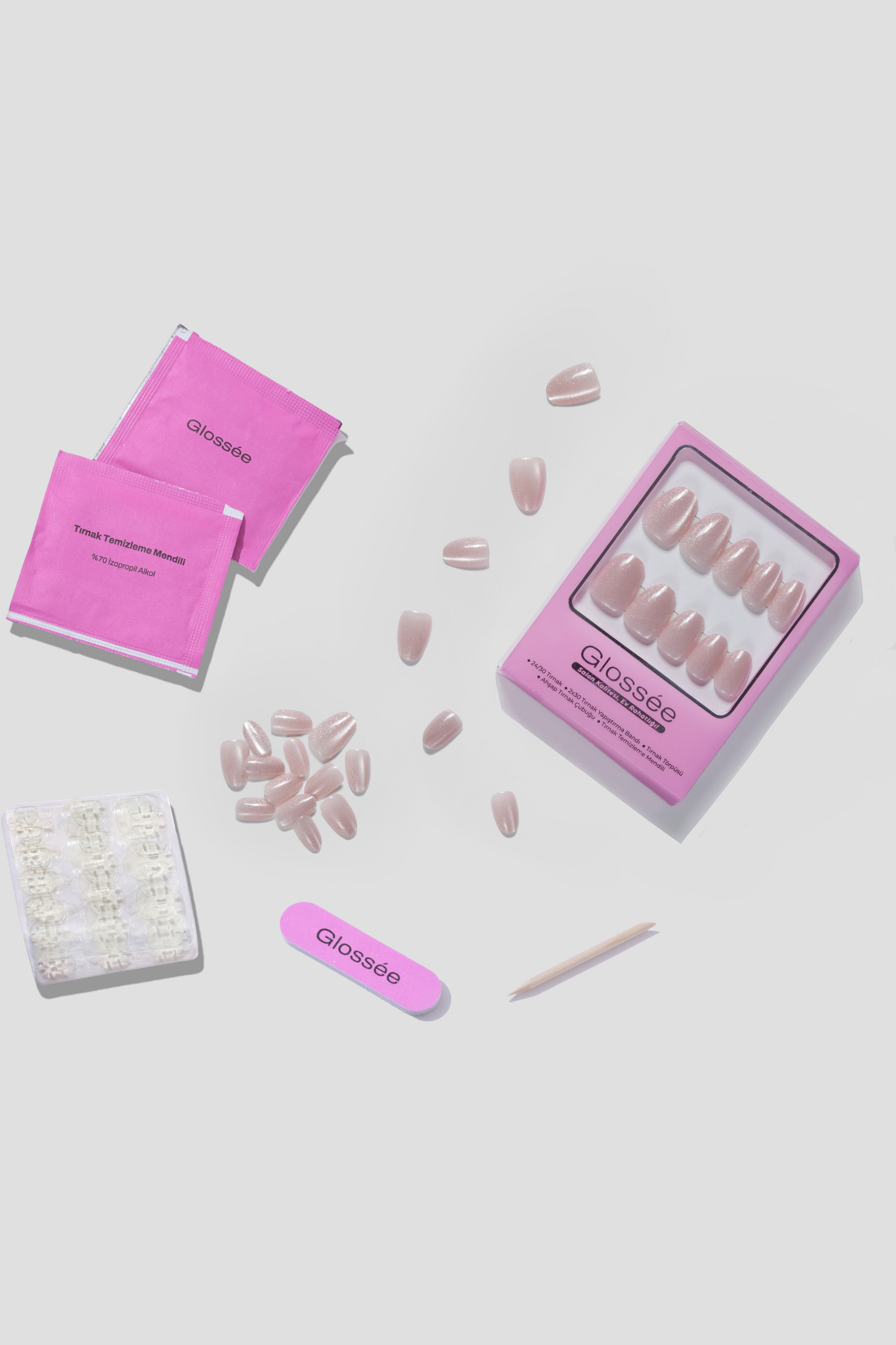 Angel Touch - Short Oval - 30 Adet Takma Tırnak