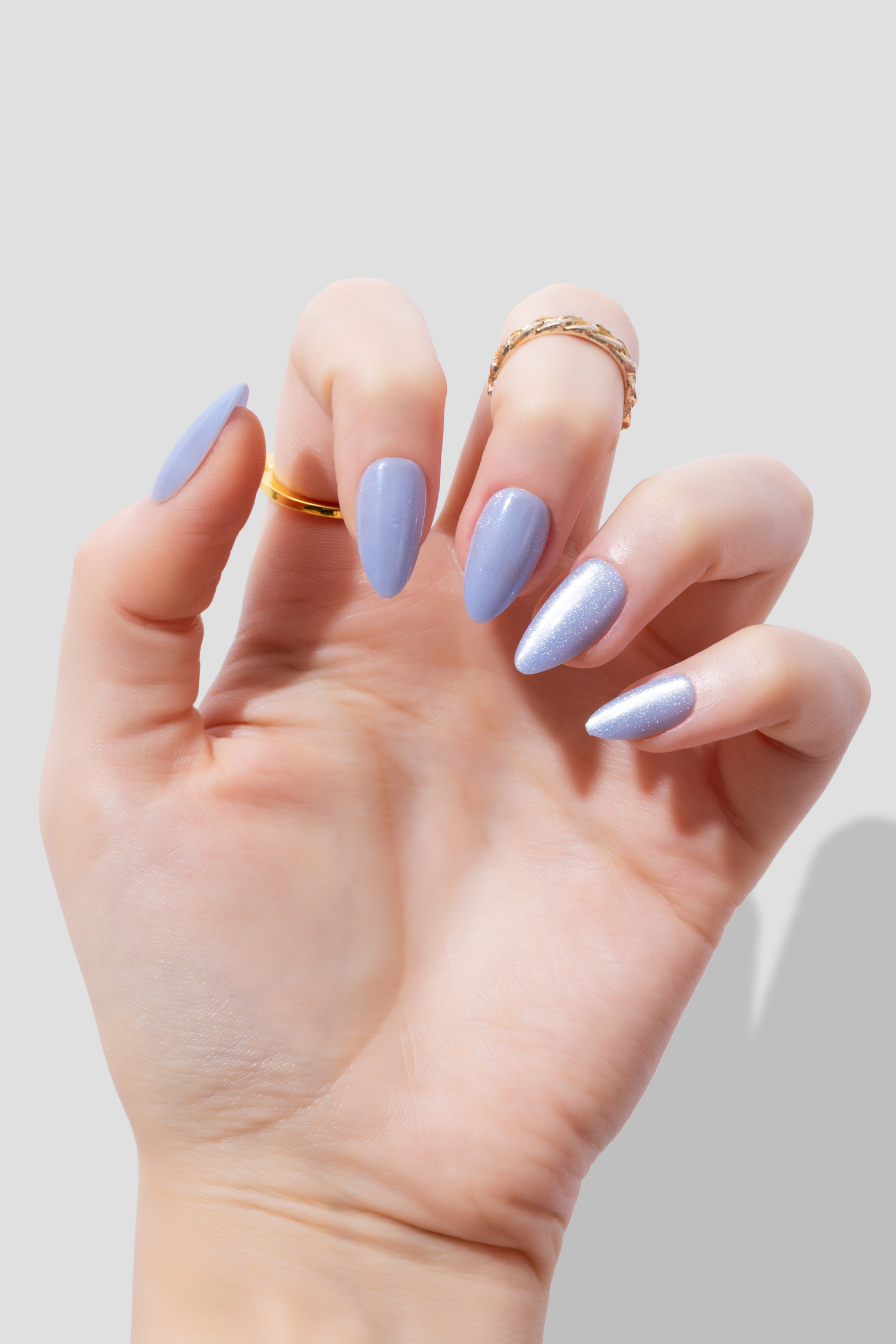 Bluebell Dust - Short Almond - 30 Adet Takma Tırnak