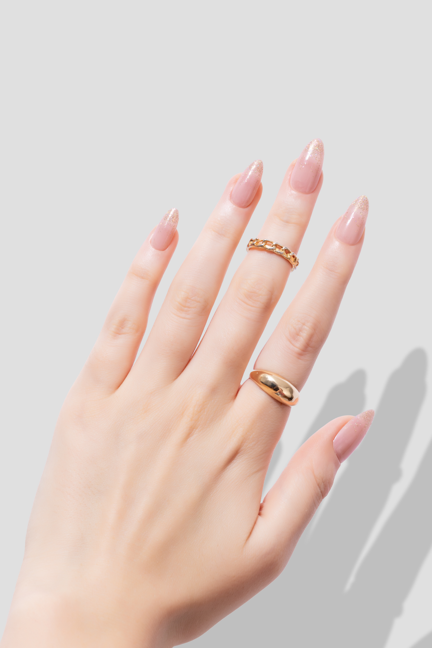 Glitter Dust - Medium Almond - 30 Adet Takma Tırnak