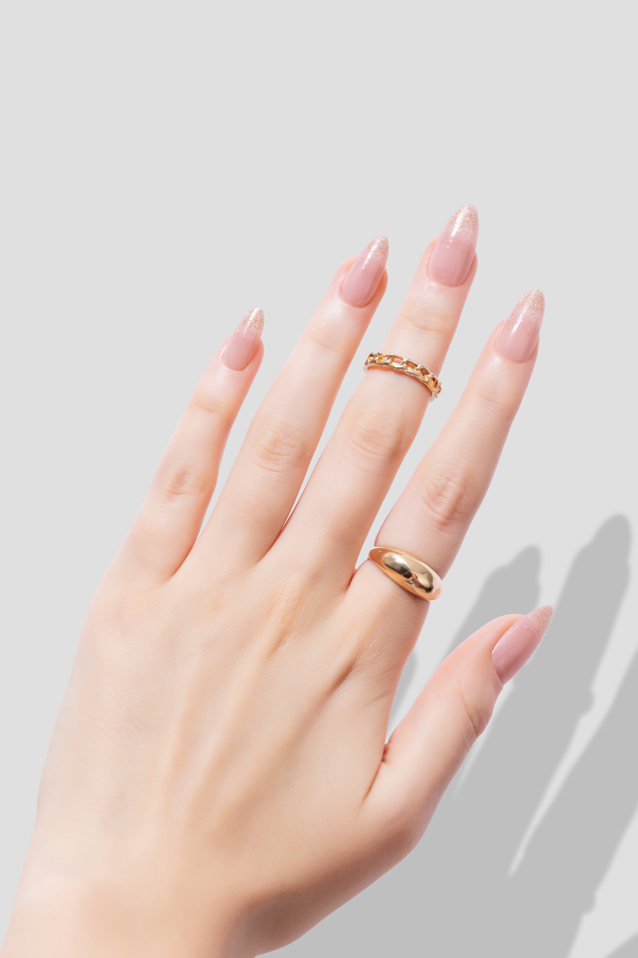 Glitter Dust - Medium Almond - 30 Adet Takma Tırnak