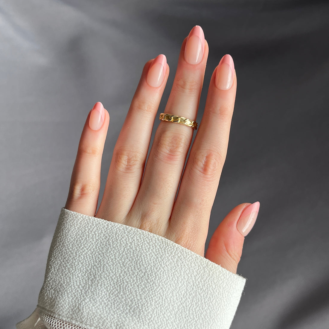 Rosy French - Short Almond - 30 Adet Takma Tırnak