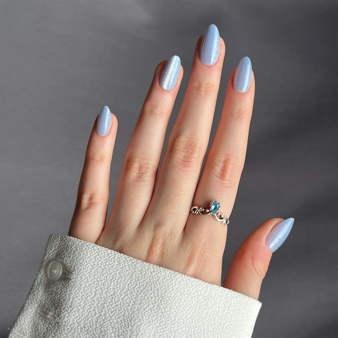 Bluebell Dust - Short Almond - 30 Adet Takma Tırnak