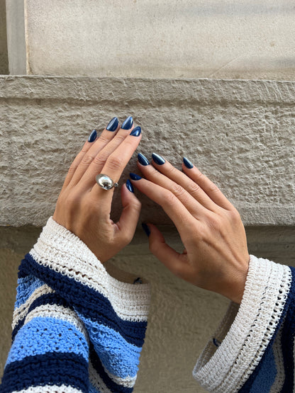 Cosmic Navy - Short Oval - 30 Adet Takma Tırnak