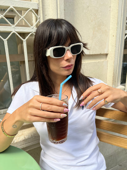 Rainbow Swirl - Short Almond - 30 Adet Takma Tırnak