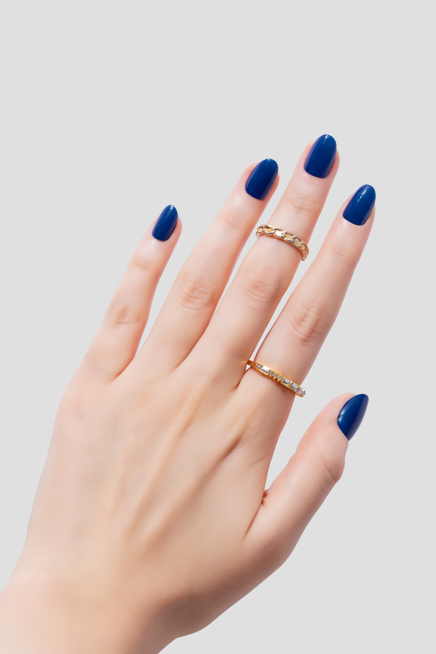 Indigo Stone - Short Oval - 30 Adet Takma Tırnak