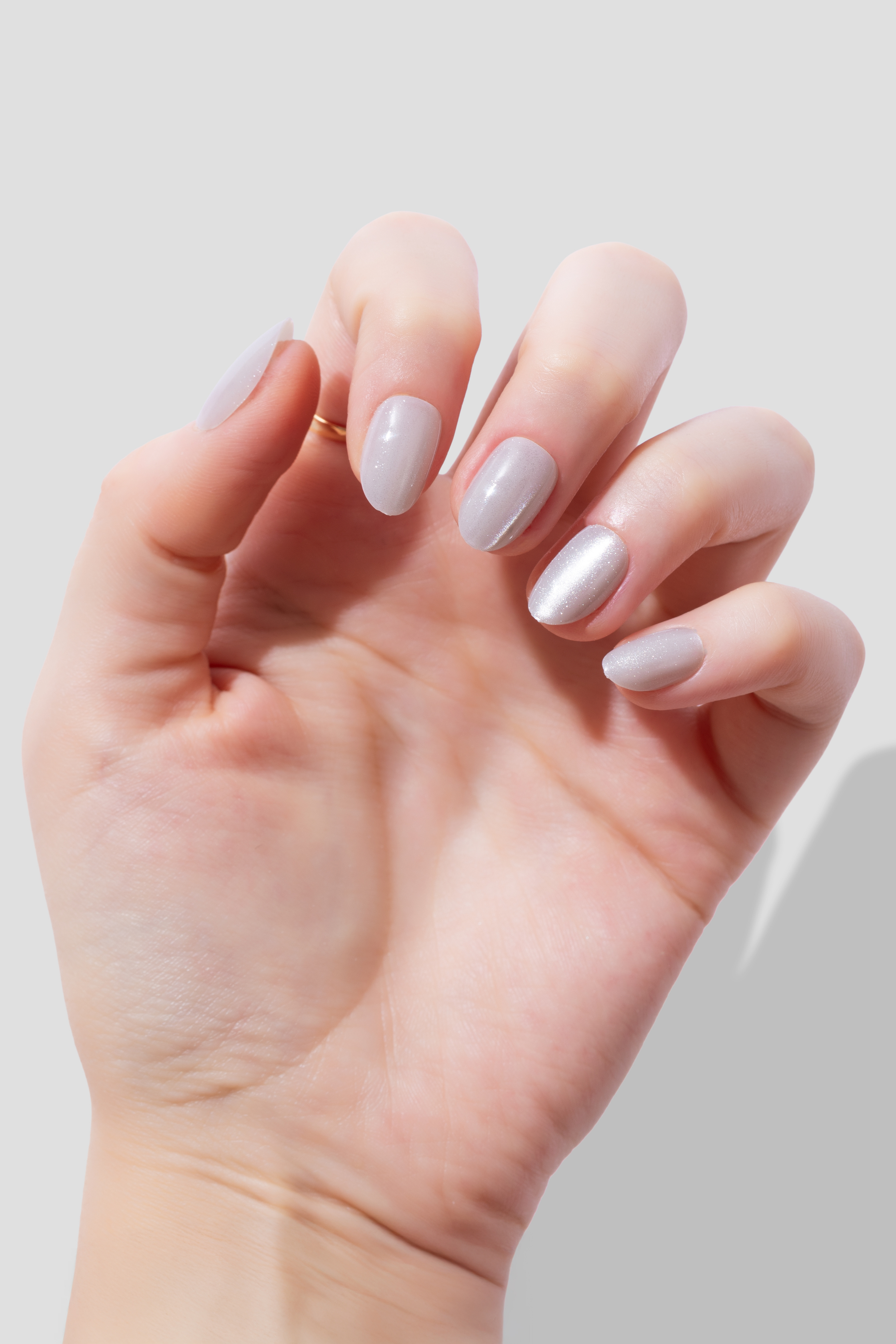 Moonlight Grey - Short Oval - 30 Adet Takma Tırnak