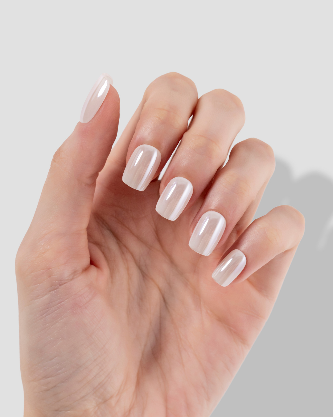 Pearl White - Short Square - 32 Adet Takma Tırnak