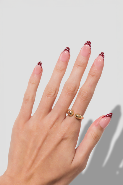 Polka French - Short Almond - 30 Adet Takma Tırnak