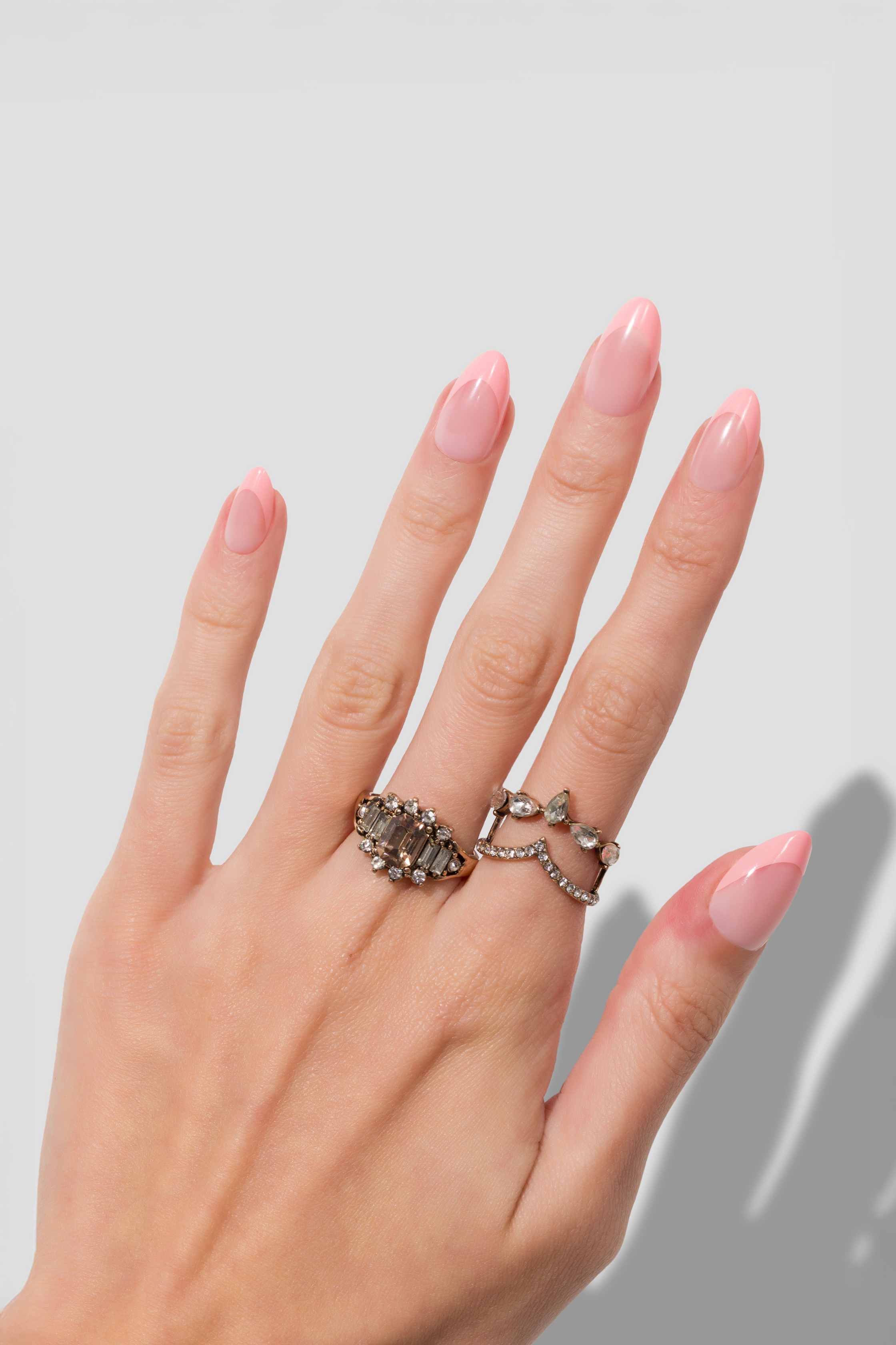 Rosy French - Short Almond - 30 Adet Takma Tırnak