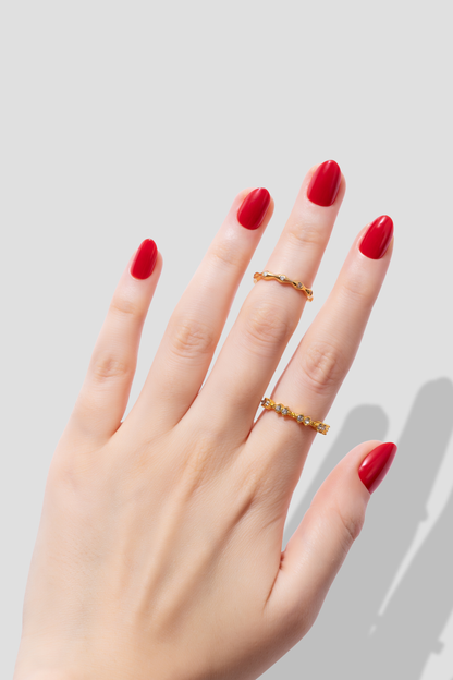 Scarlet Flame - Short Oval - 30 Adet Takma Tırnak