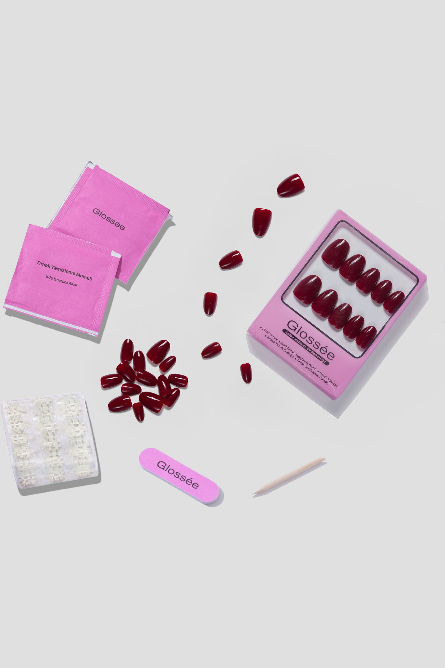 Wine Not - Short Oval - 30 Adet Takma Tırnak