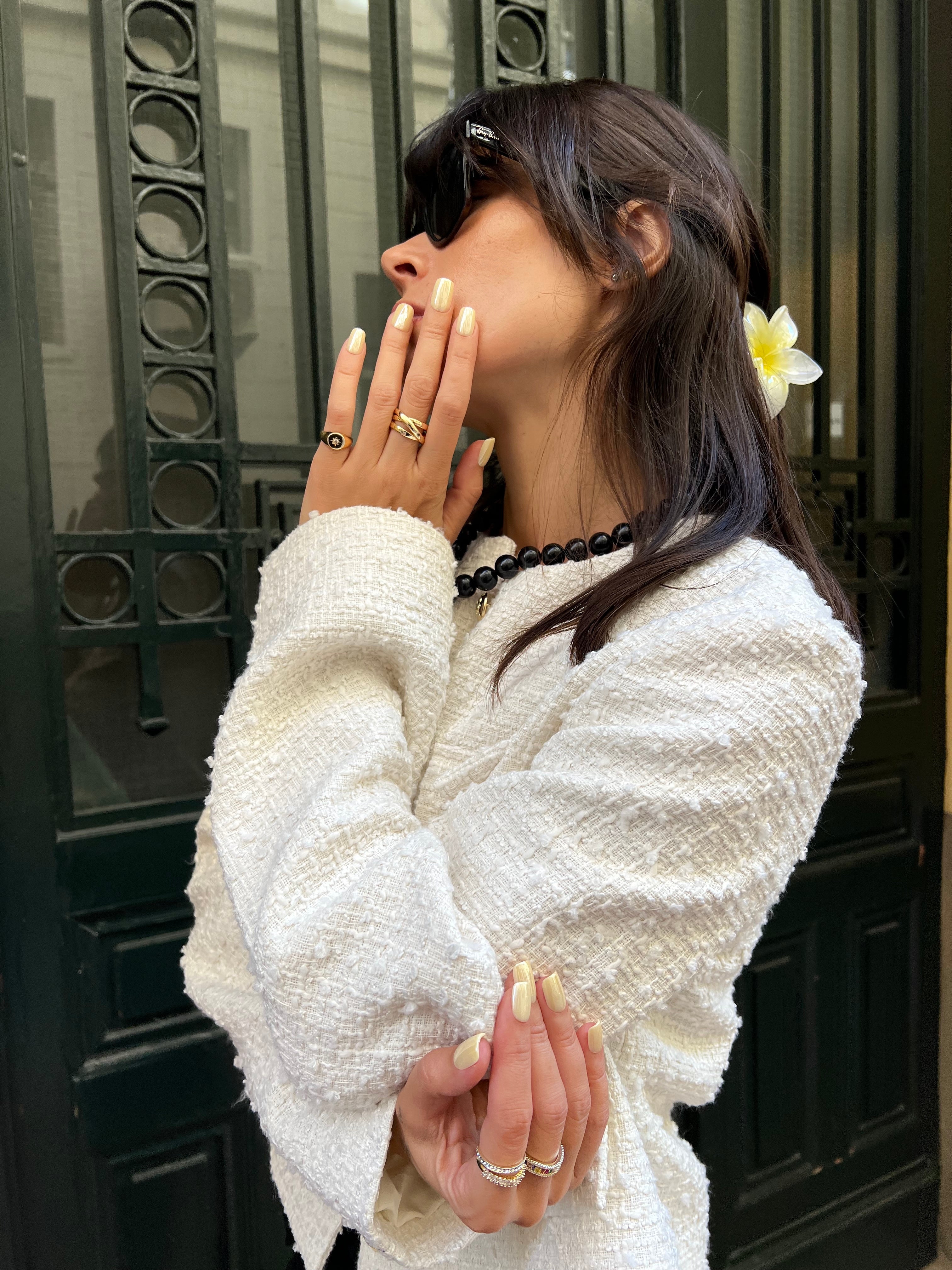 Butter Yellow - Short Square - 32 Adet Takma Tırnak