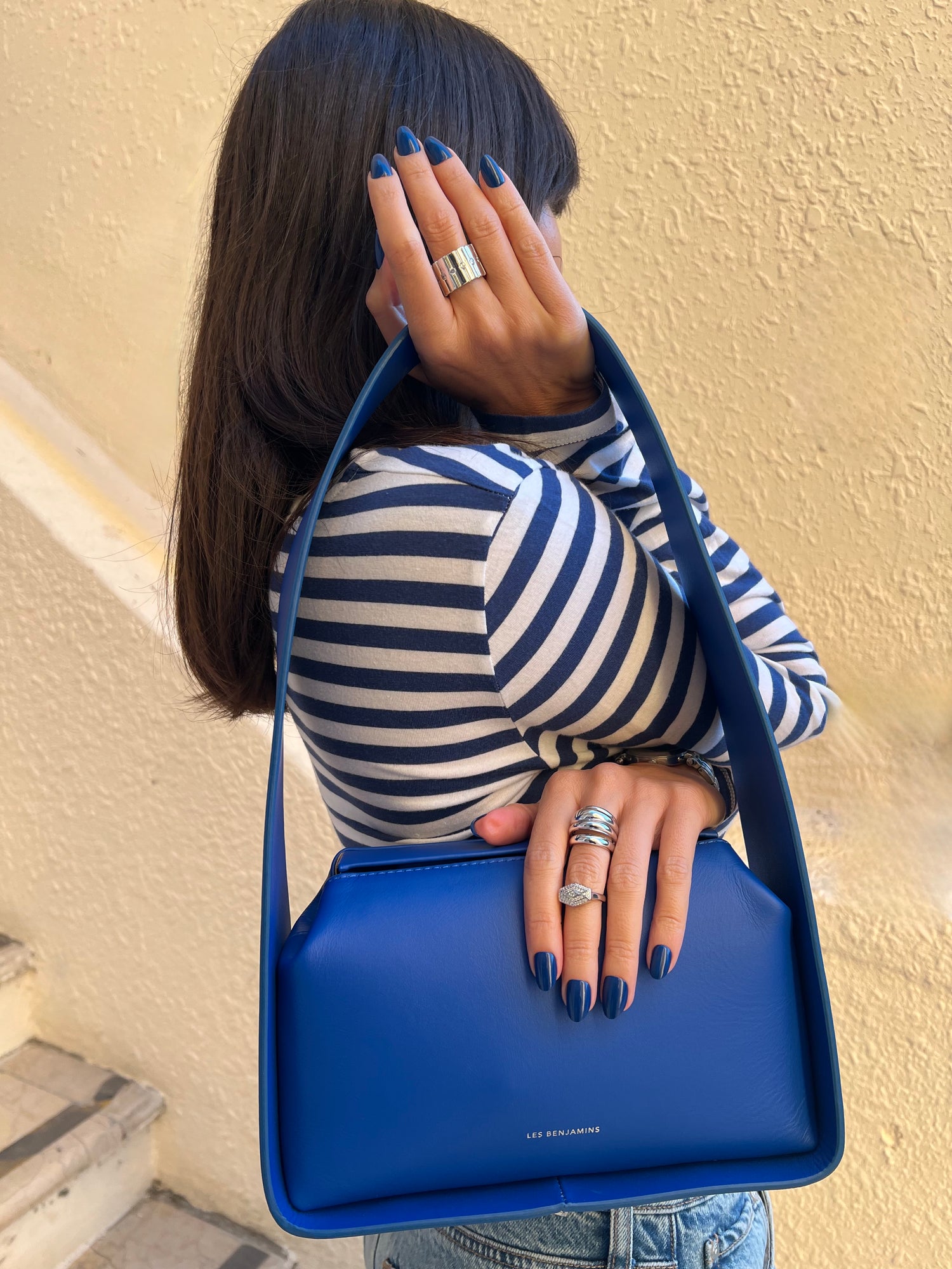 Indigo Stone - Short Oval - 30 Adet Takma Tırnak