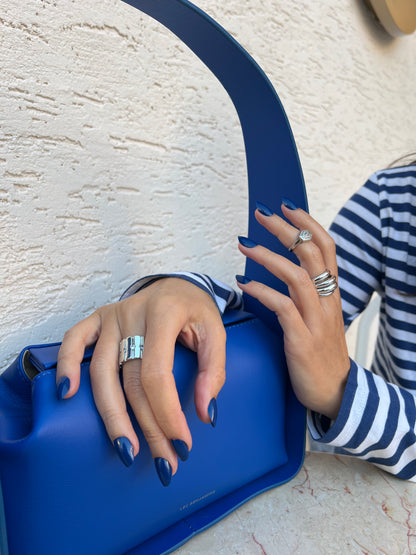 Indigo Stone - Short Oval - 30 Adet Takma Tırnak