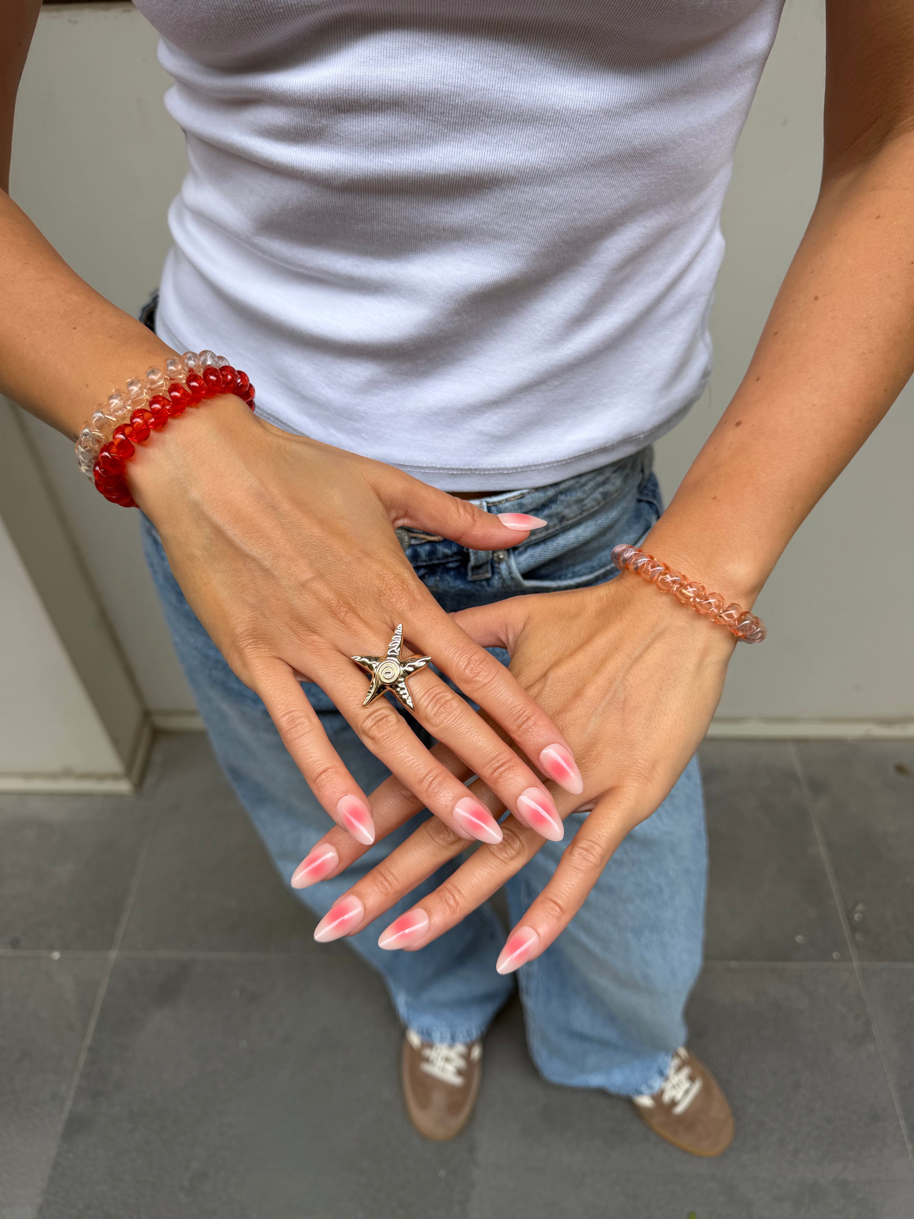 Blushing Petal - Short Almond - 30 Adet Takma Tırnak