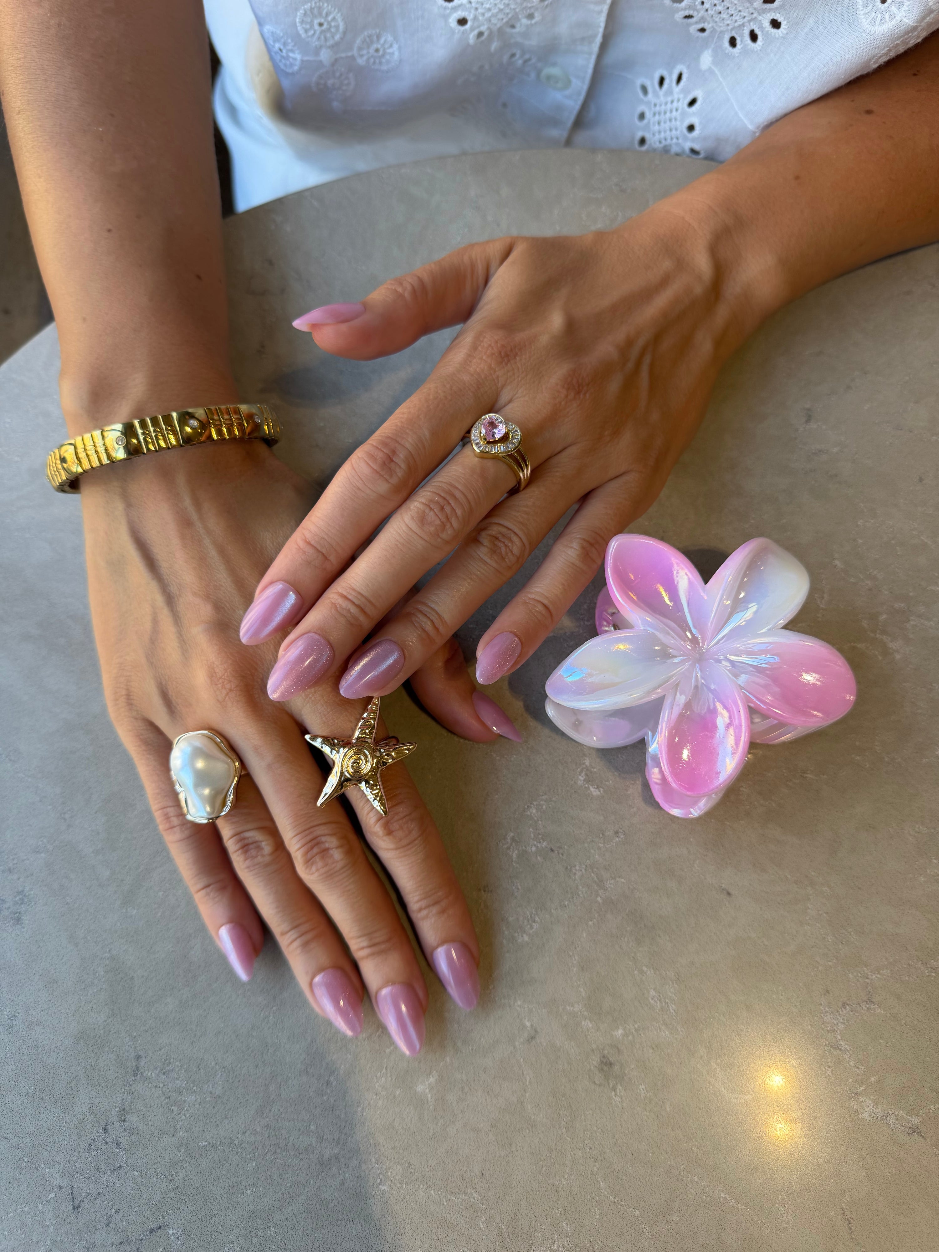Pink Glazed Donut - Short Almond - 30 Adet Takma Tırnak