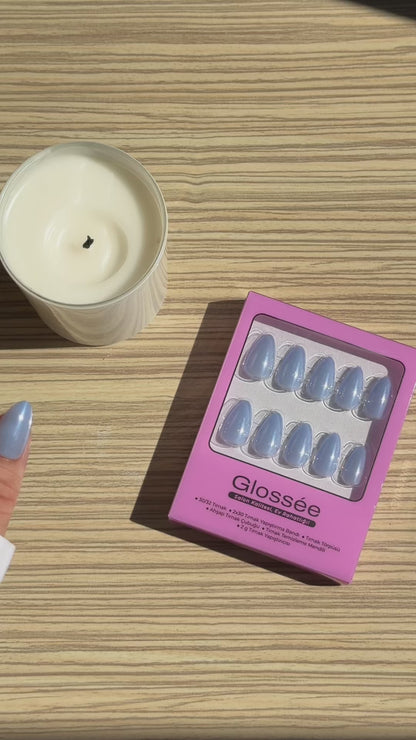 Lavender Glaze - Short Almond - 30 Adet Takma Tırnak